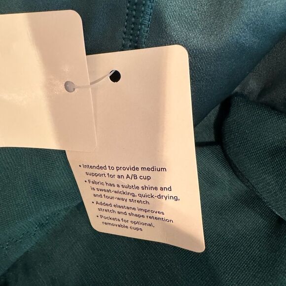 NWT New LULULEMON Shine Racerback Train Bra Storm Teal Green SMTL 10 - Picture 8 of 9